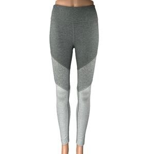Outdoor Voices Gray Colorblock Skinny Mid Rise Athletic Workout Leggings Pants S
